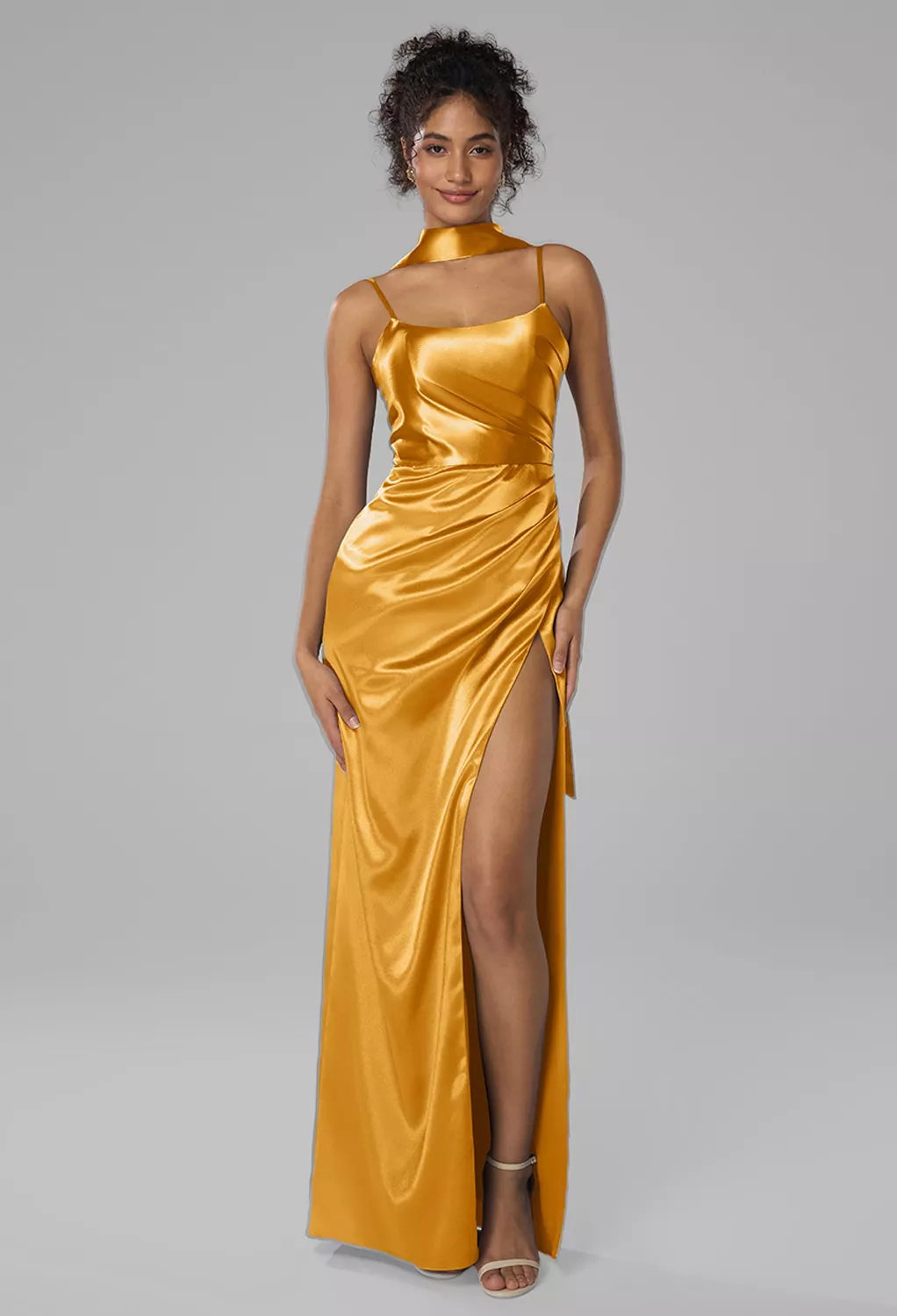 AW Delores Mango  Fall Wedding Guest Dresses